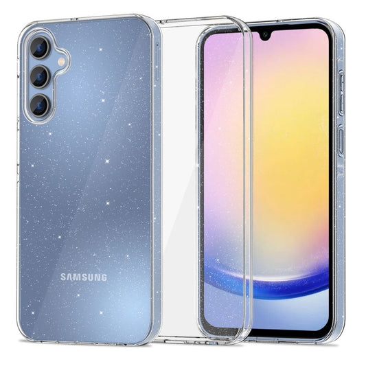 Hülle für Samsung Galaxy A16 5G A166 / A16 4G A165, Tech-Protect, Flexair Glitter, Transparent