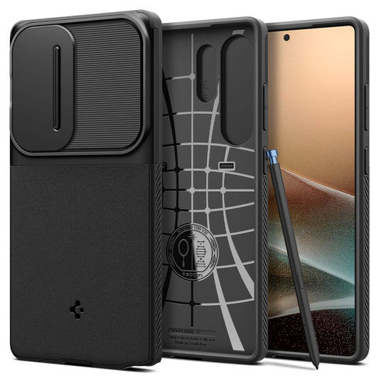 Hülle für Samsung Galaxy S25 Ultra S938, Spigen, OPTIK ARMOR, Schwarz ACS08969