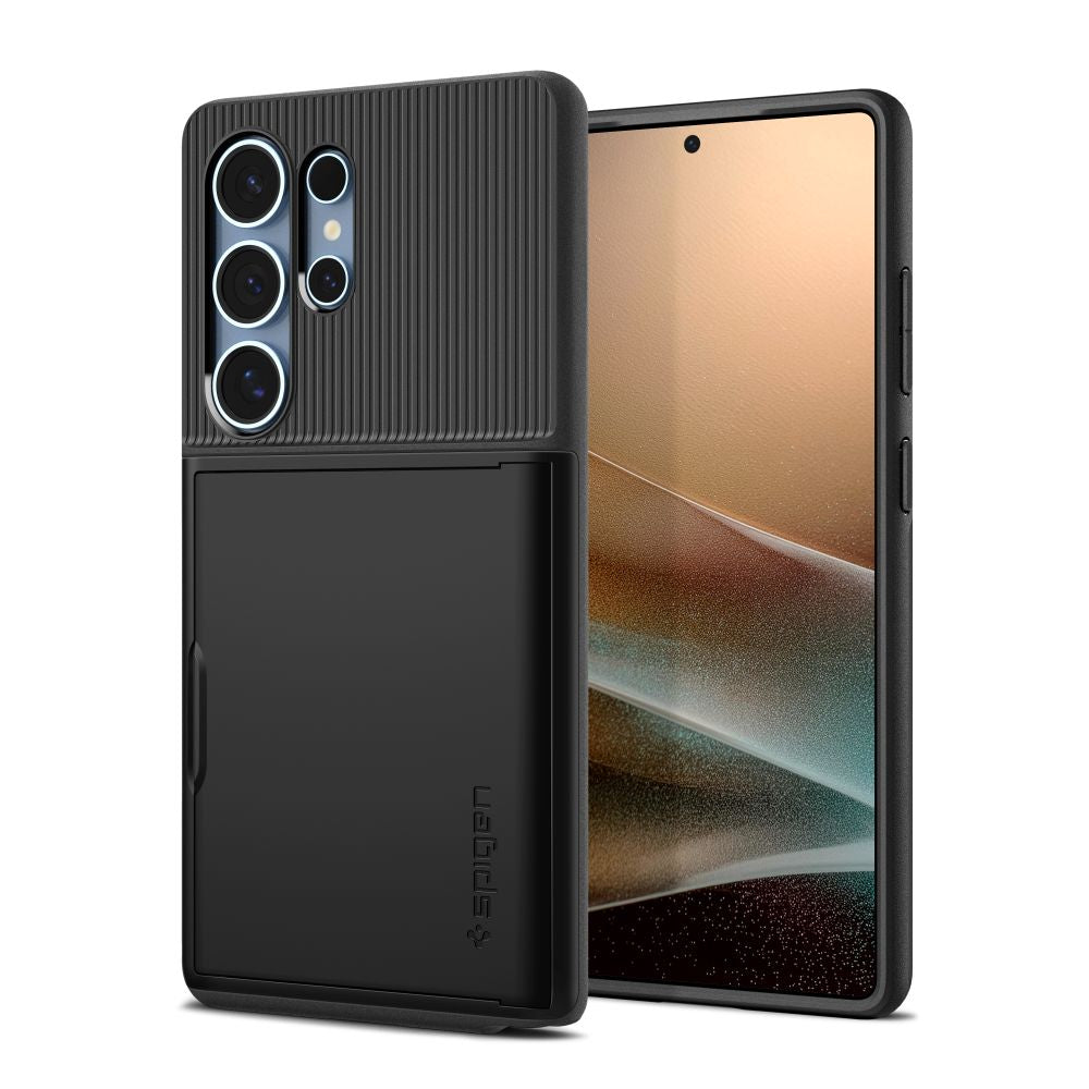 Hülle für Samsung Galaxy S25 Ultra S938, Spigen, Slim Armor CS, Schwarz ACS08967