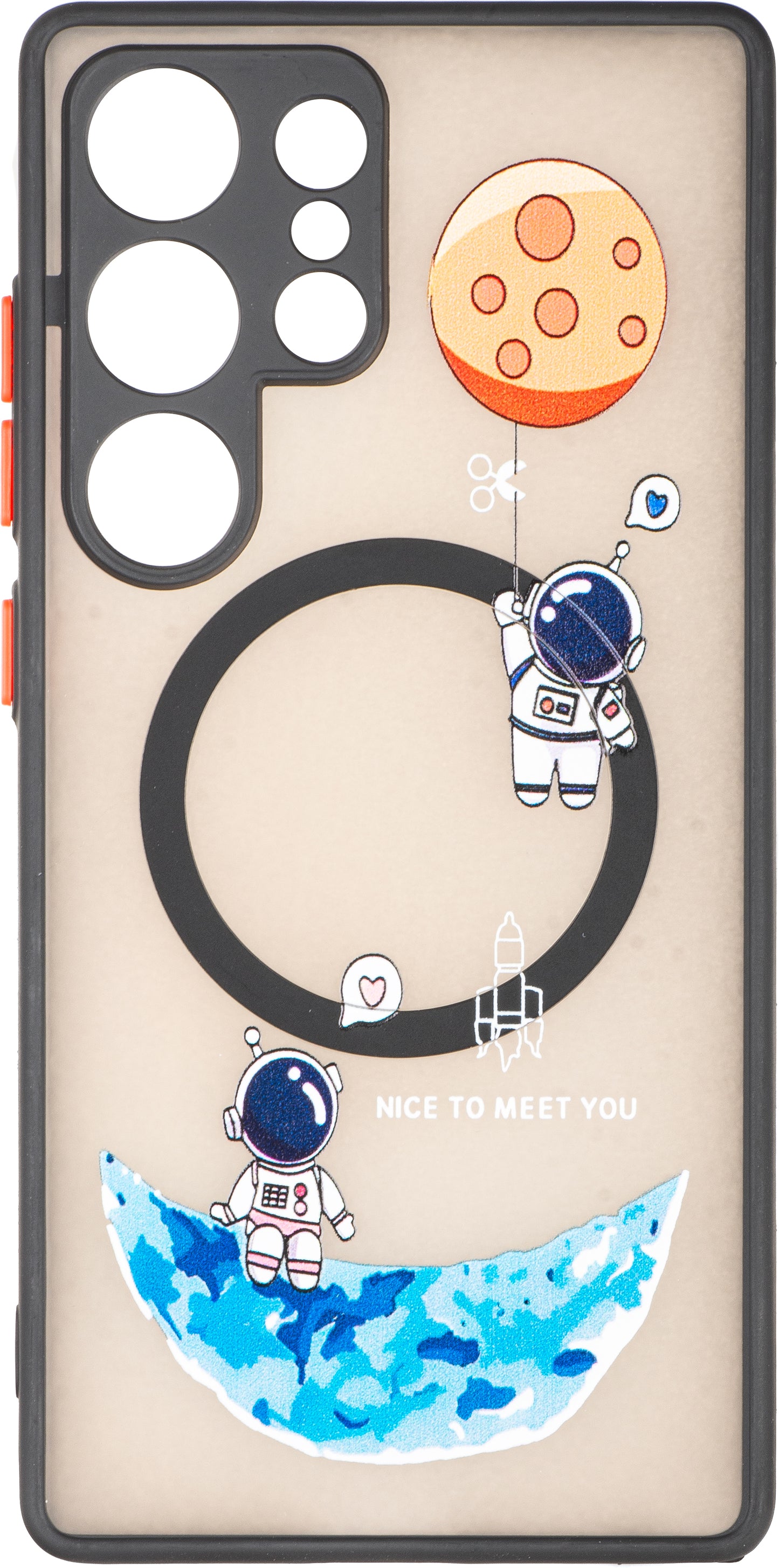 Hülle für Samsung Galaxy S25 Ultra S938, OEM, Blue Crescent, Mehrfarbig