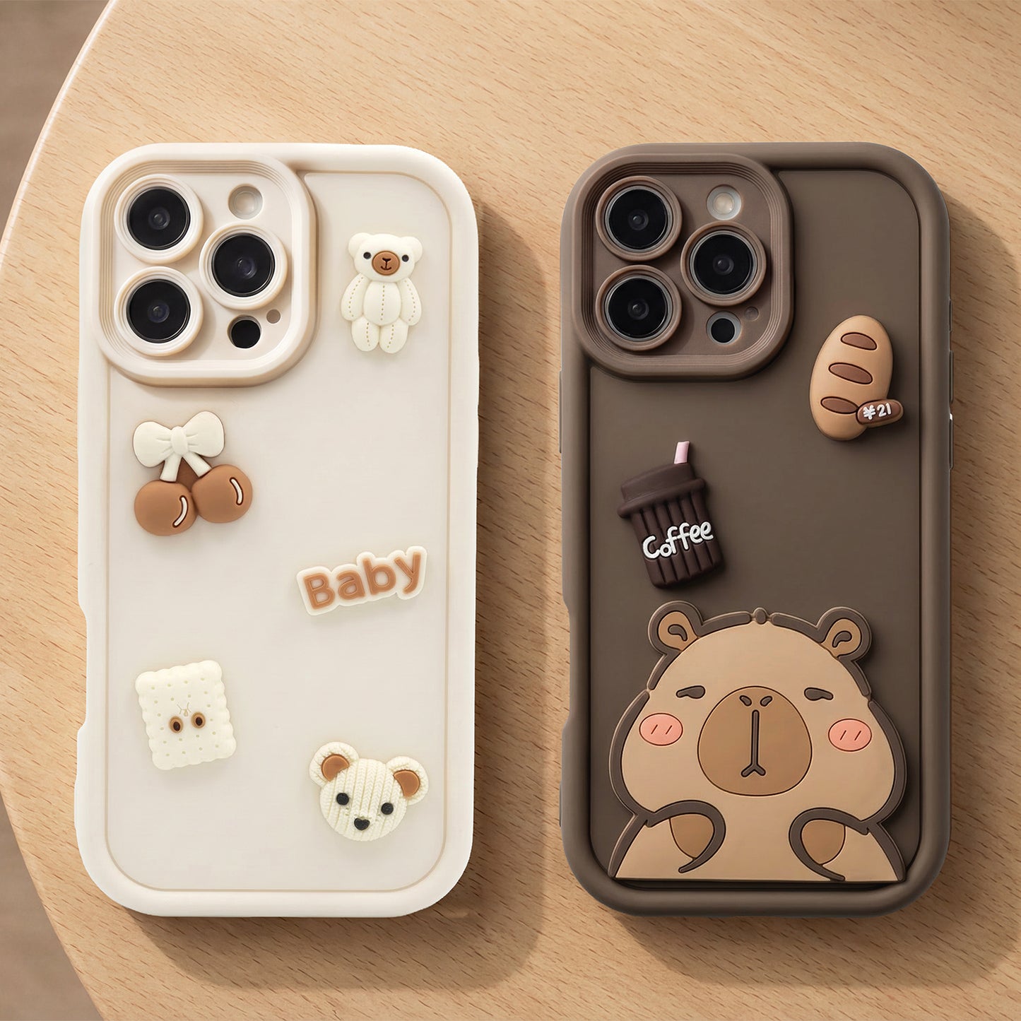 Hülle für Samsung Galaxy S26 S942, OEM, Ultra Trendy 3D Capybara, Braun