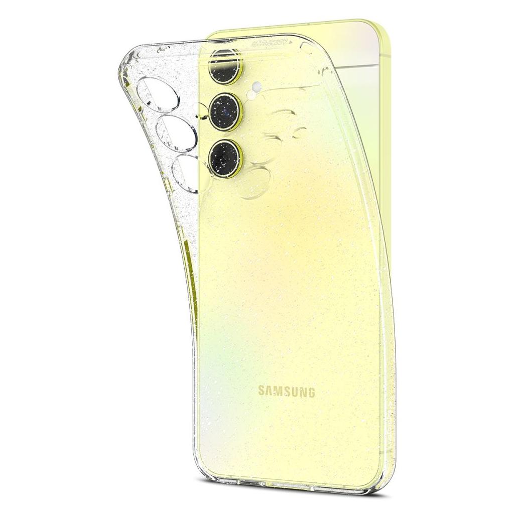 Hülle für Samsung Galaxy A55 5G A556, Spigen, Liquid Crystal Glitter, Transparent ACS07538