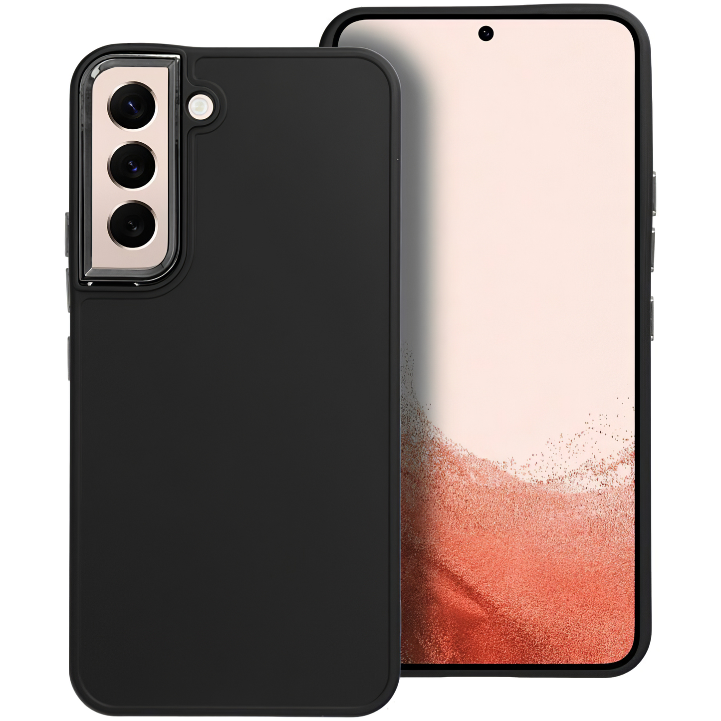 Hülle für Samsung Galaxy S22 5G S901, OEM, Frame, Schwarz