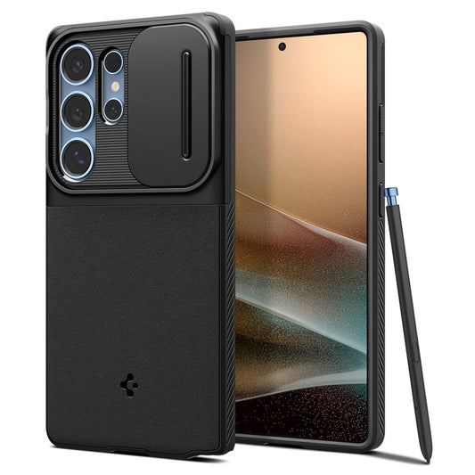 Hülle für Samsung Galaxy S25 Ultra S938, Spigen, OPTIK ARMOR, Schwarz ACS08969