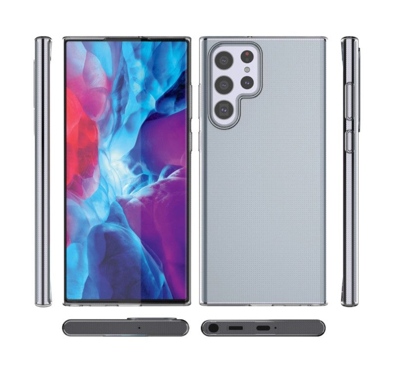 Hülle für Samsung Galaxy S22 Ultra 5G S908, OEM, Ultra Slim, 0,5 mm, Transparent