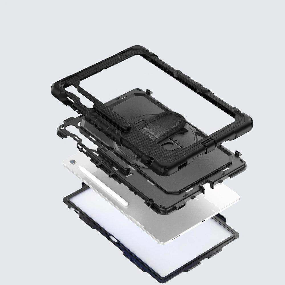 Hülle für Samsung Galaxy Tab S10 FE+, Tech-Protect, Solid, Schwarz