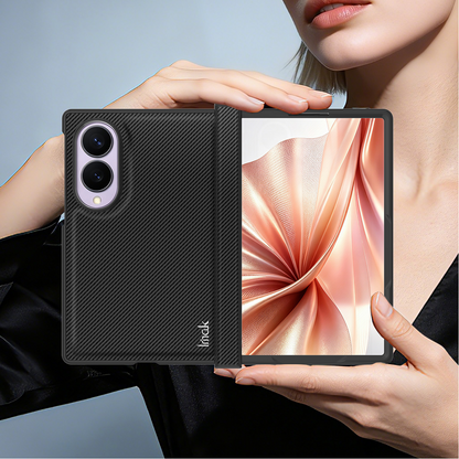 Hülle für Samsung Galaxy Z Fold8 F971, Imak, Carbon, Schwarz