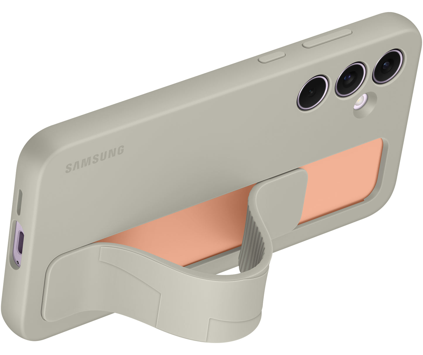 Cover für Samsung Galaxy A55 5G A556, Standgriff, Grau EF-GA556TJEGWW