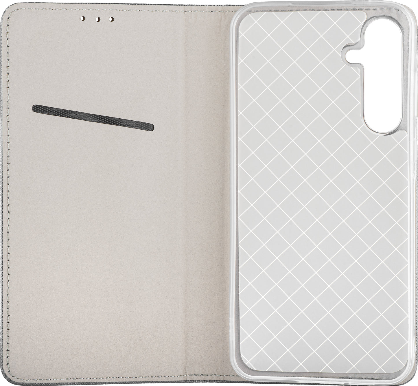 Hülle für Samsung Galaxy J3 (2017) J330, OEM, Smart Magnet, Grau
