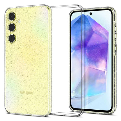 Hülle für Samsung Galaxy A55 5G A556, Spigen, Liquid Crystal Glitter, Transparent ACS07538