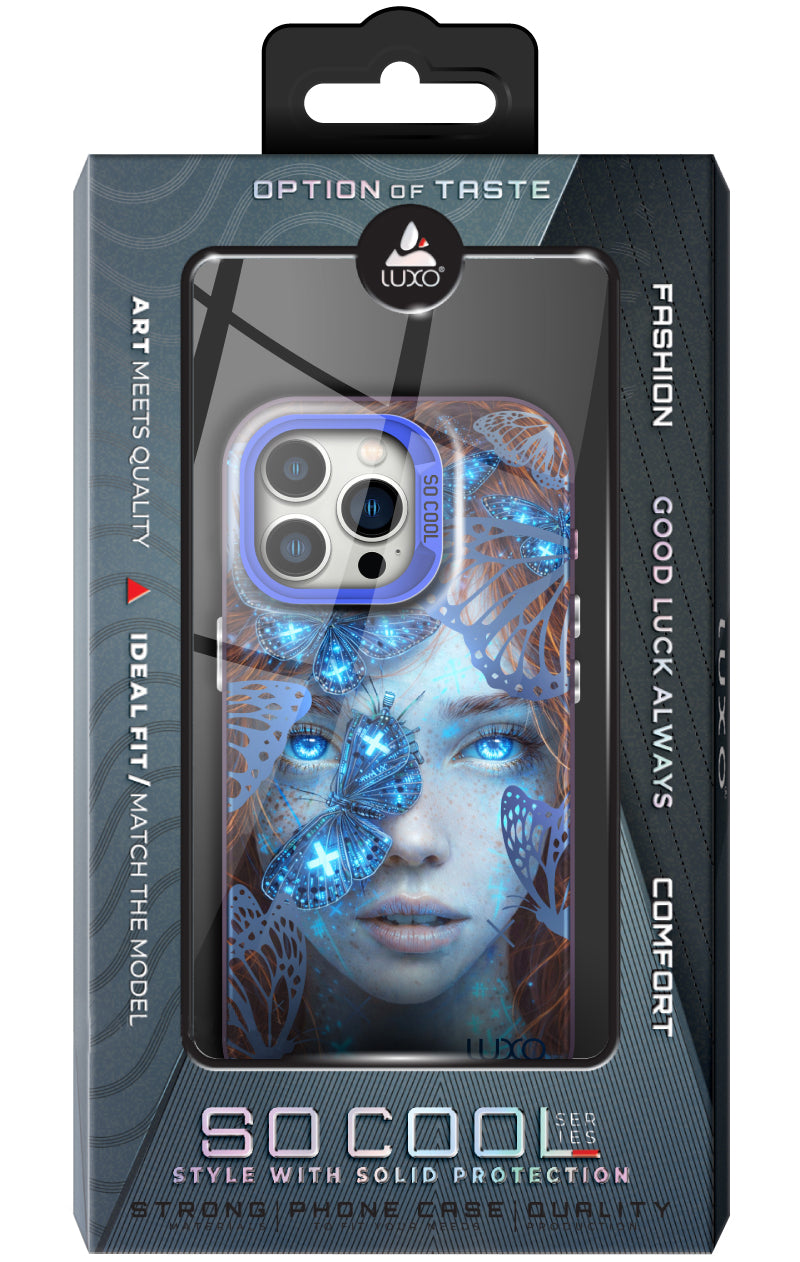 Hülle für Samsung Galaxy S26 Ultra S948, LUXO So CooL, ArcadiA Butterfly Girl, Mehrfarbig