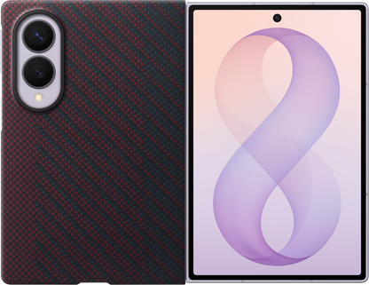 Case for Samsung Galaxy Z Fold8 F971, Carbon Magnet Case, Red EF-KF971SREGWW