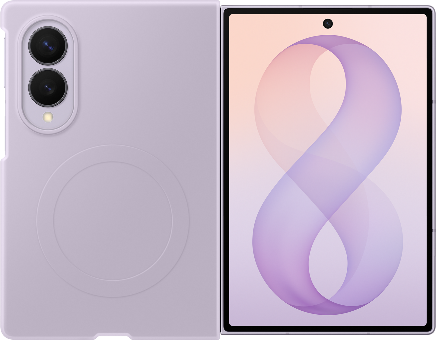 Case for Samsung Galaxy Z Fold8 F971, Silicone Magnet Case, Violet EF-EF971CVEGWW