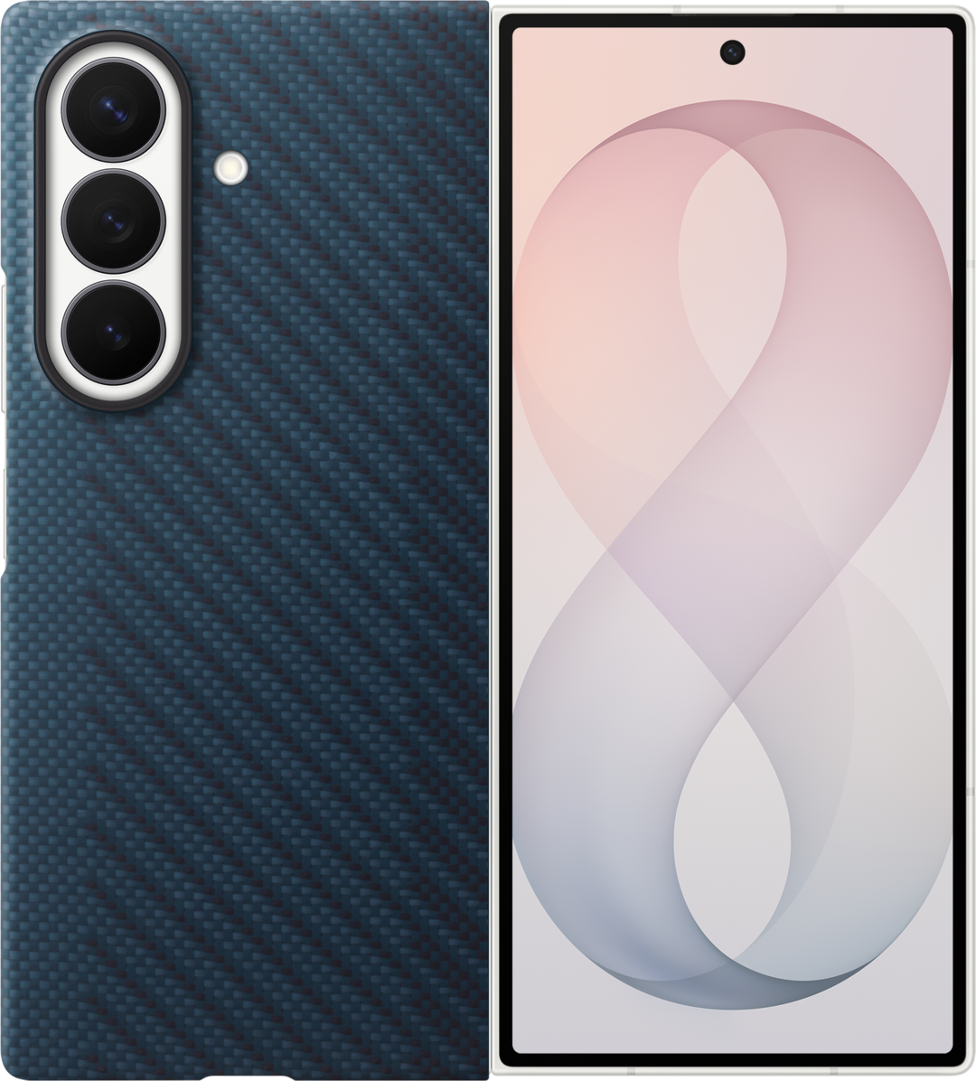 Case for Samsung Galaxy Z Fold8 Ultra F976, Carbon Magnet Case, Navy EF-KF976SNEGWW