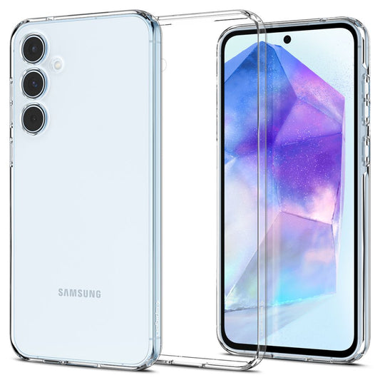 Gehäuse für Samsung Galaxy A55 5G A556, Spigen, Flüssigkristall, Transparent ACS07537 