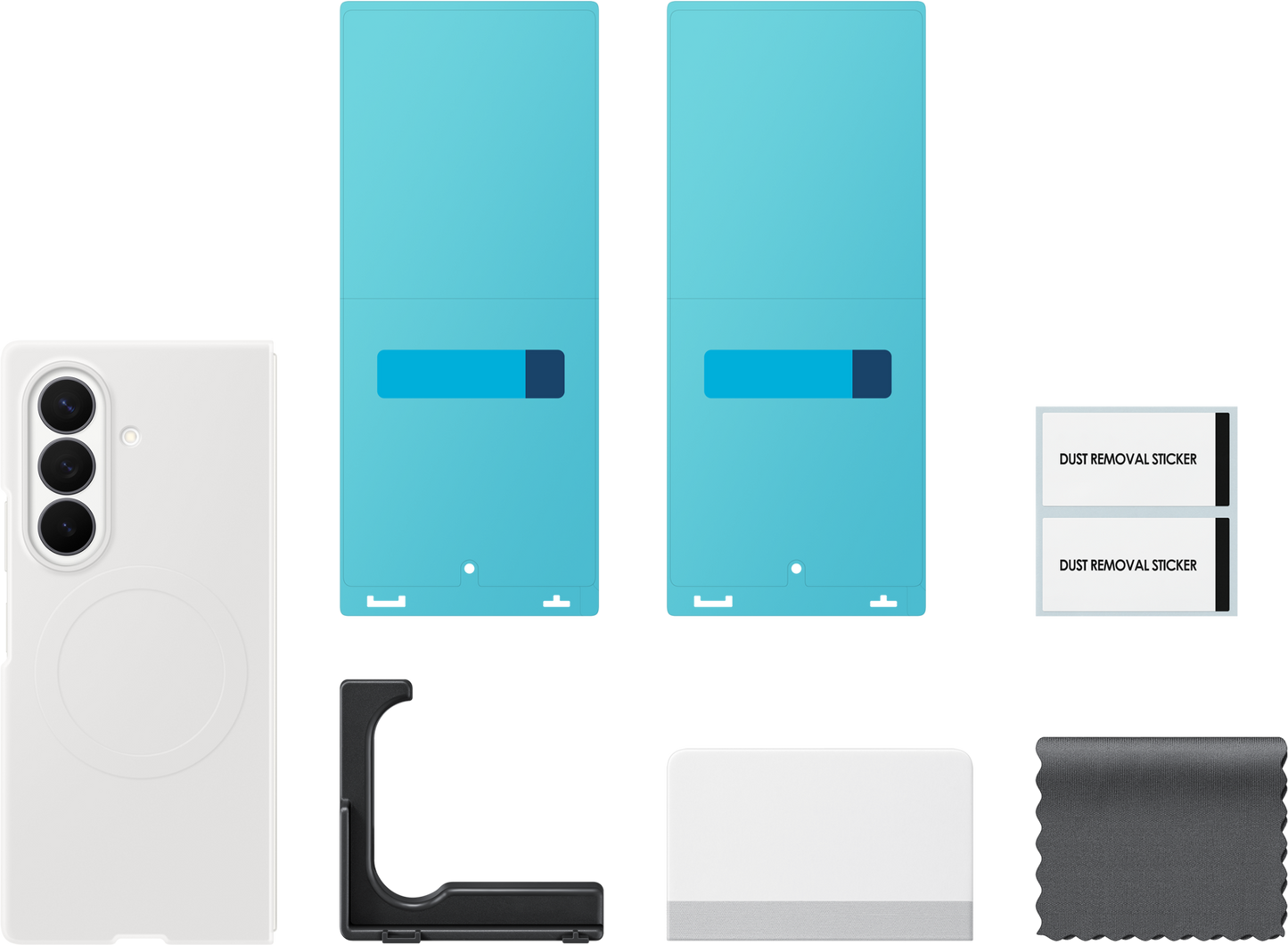 Case for Samsung Galaxy Z Fold8 Ultra F976, Silicone Magnet Case, White EF-EF976CWEGWW