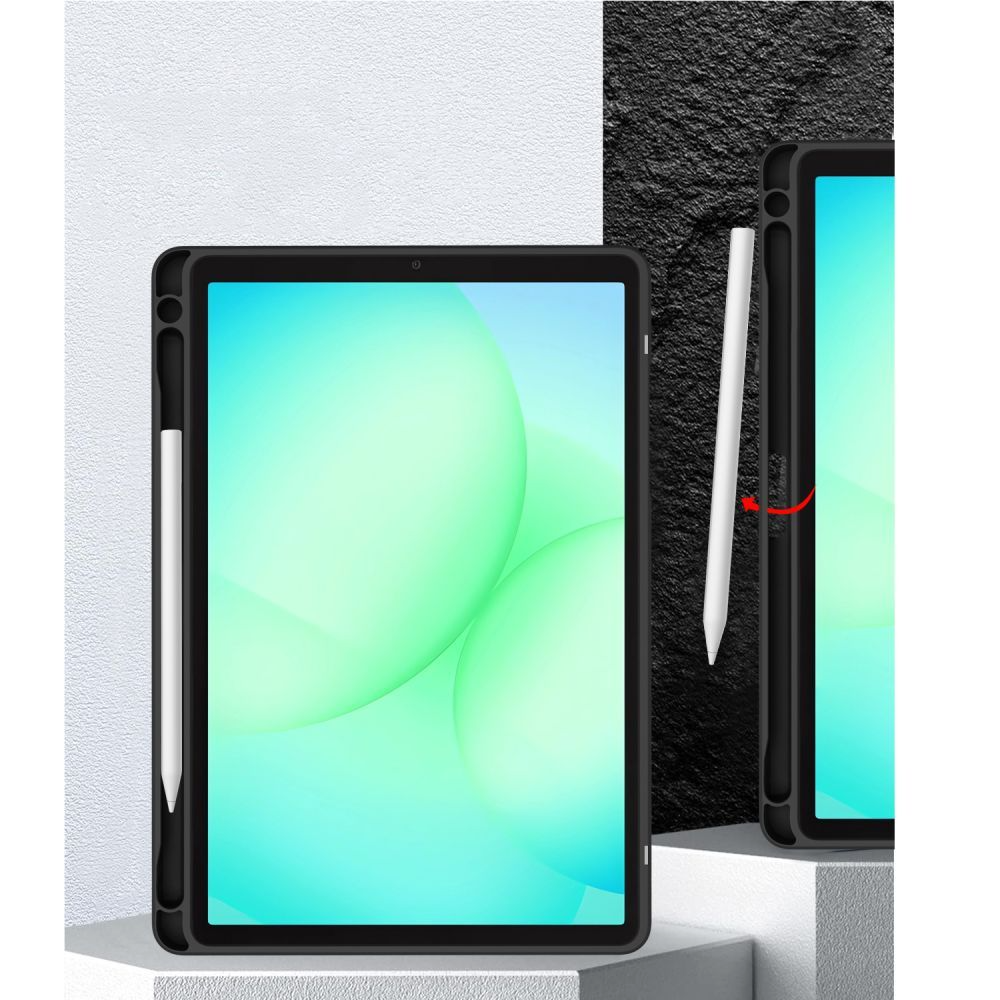 Hülle für Samsung Galaxy Tab A11 / Tab A9, Tech-Protect, SC PEN Hybrid, Schwarz