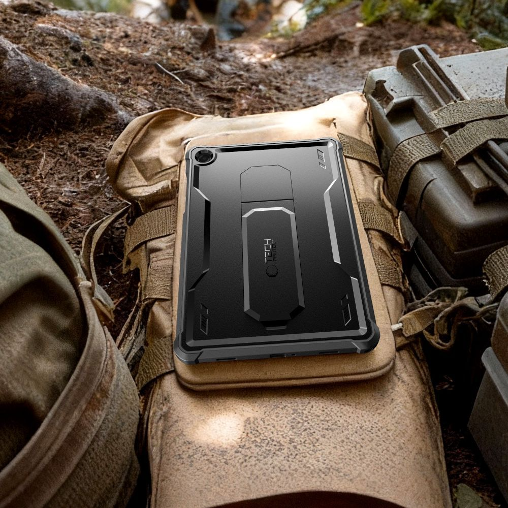 Hülle für Samsung Galaxy Tab A11+ / Tab A9+, Tech-Protect, Kevlar Pro, Schwarz