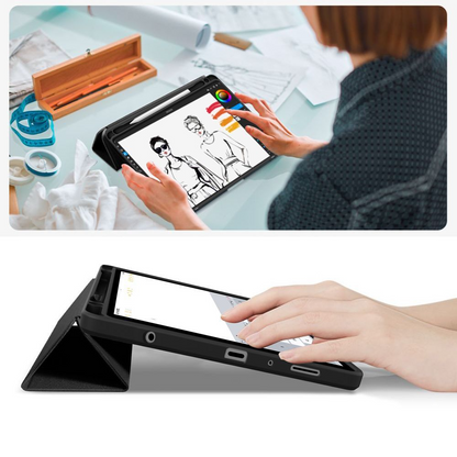 Hülle für Samsung Galaxy Tab A11 / Tab A9, Tech-Protect, SC PEN Hybrid, Schwarz