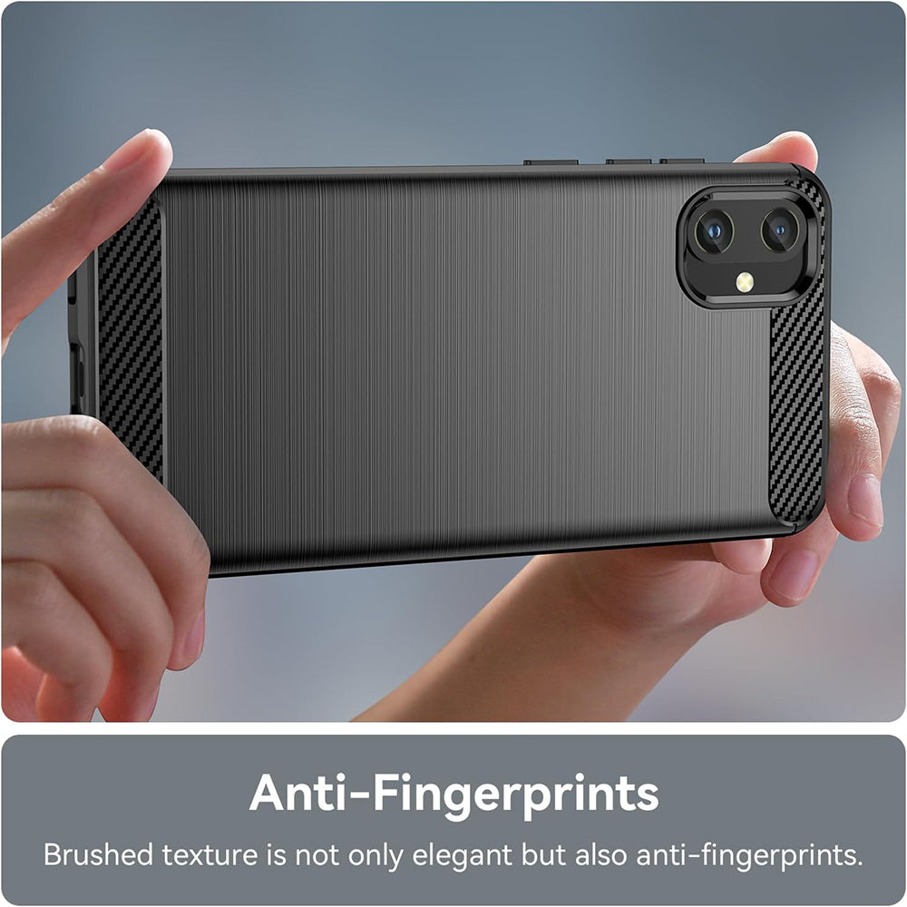 Case for Samsung Galaxy A05 A055, Techsuit, Carbon, Black