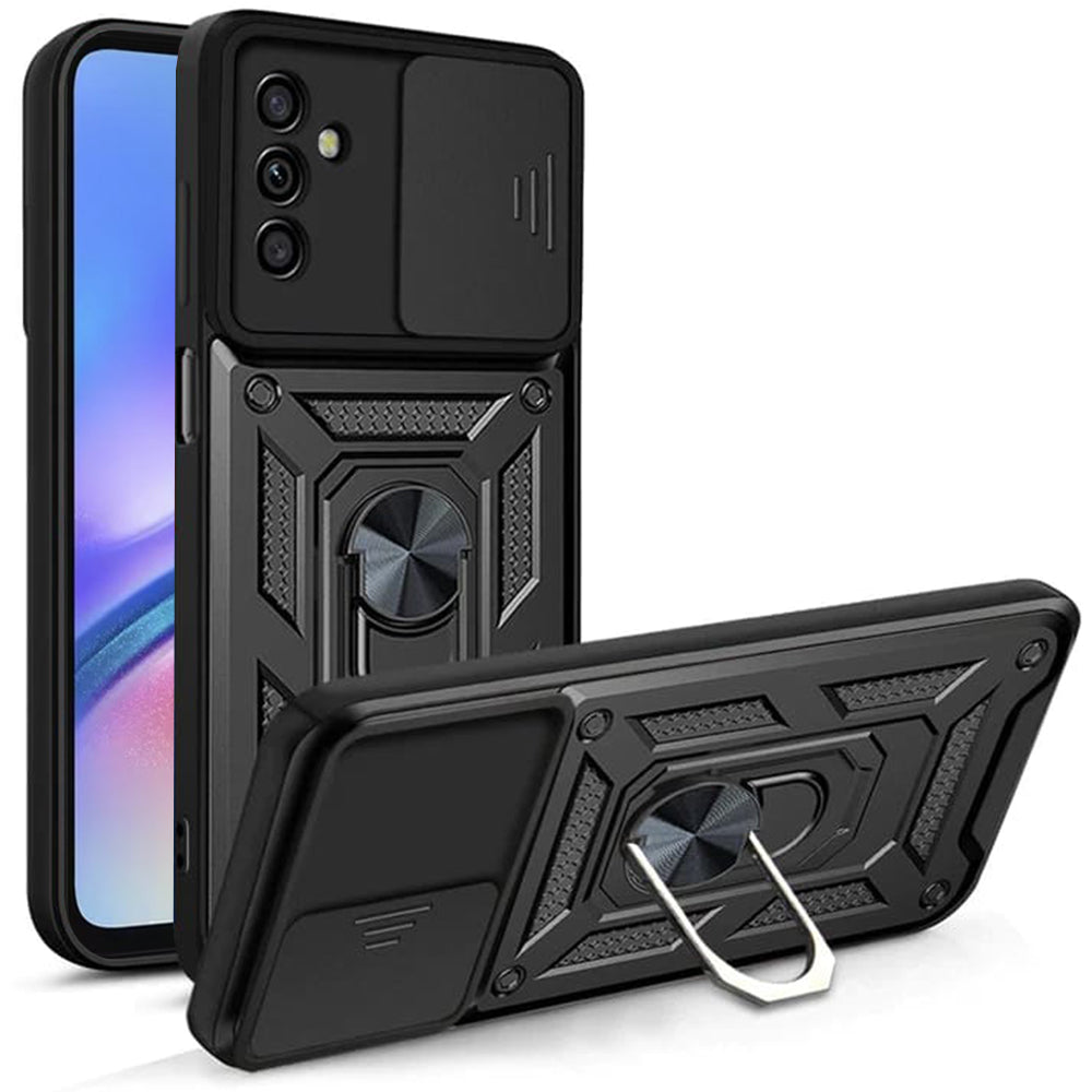 Hülle für Samsung Galaxy A05s A057, Techsuit, CamShield, Schwarz