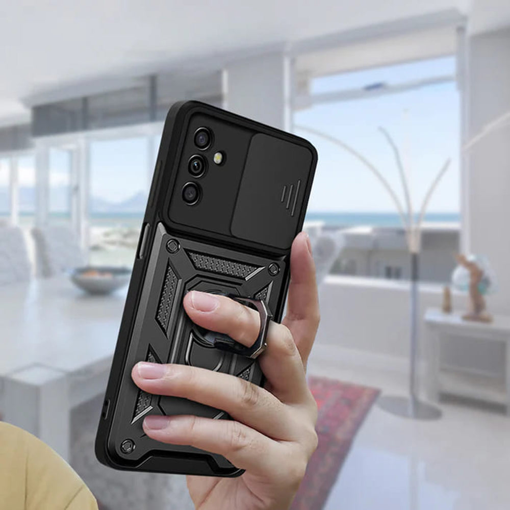 Hülle für Samsung Galaxy A05s A057, Techsuit, CamShield, Schwarz