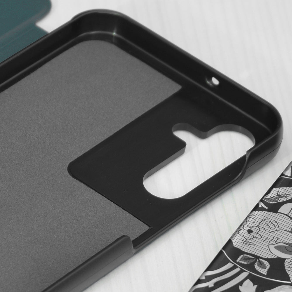 Hülle für Samsung Galaxy A05s A057, Techsuit, eFold, Grün