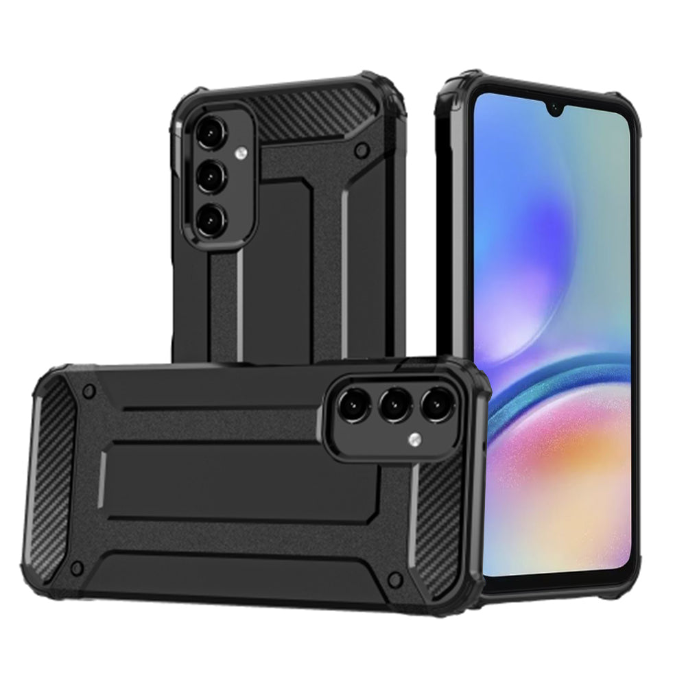Hülle für Samsung Galaxy A05s A057, Techsuit, Hybrid Armor, Schwarz