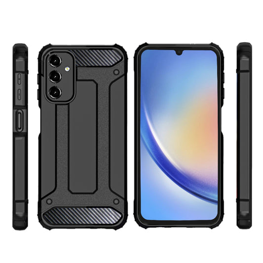 Hülle für Samsung Galaxy A05s A057, Techsuit, Hybrid Armor, Schwarz
