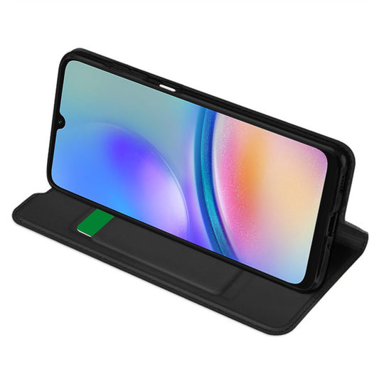 Hülle für Samsung Galaxy A05s A057, Techsuit, Magskin Book, Schwarz