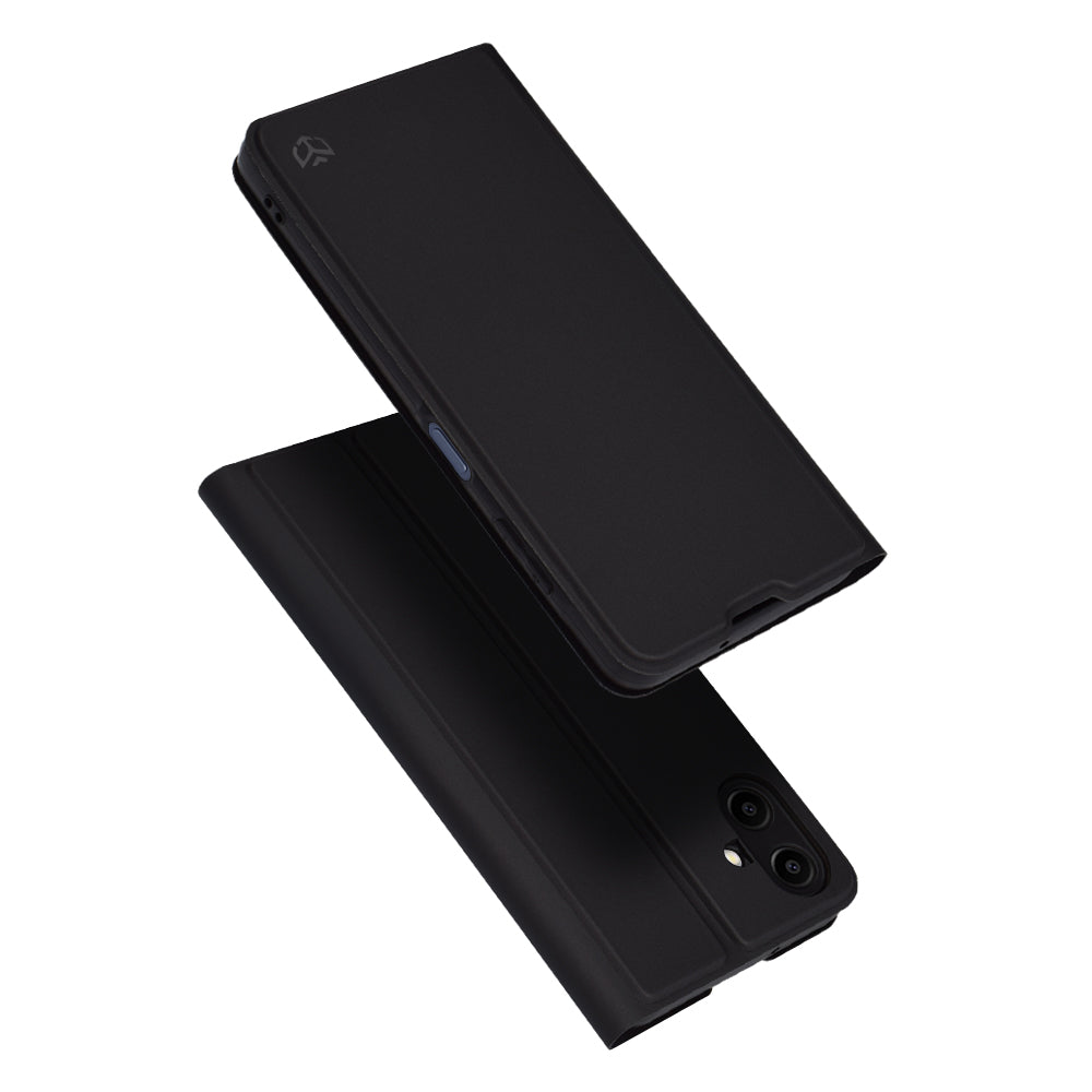 Hülle für Samsung Galaxy A06 A065, Techsuit, Magskin Book, Schwarz
