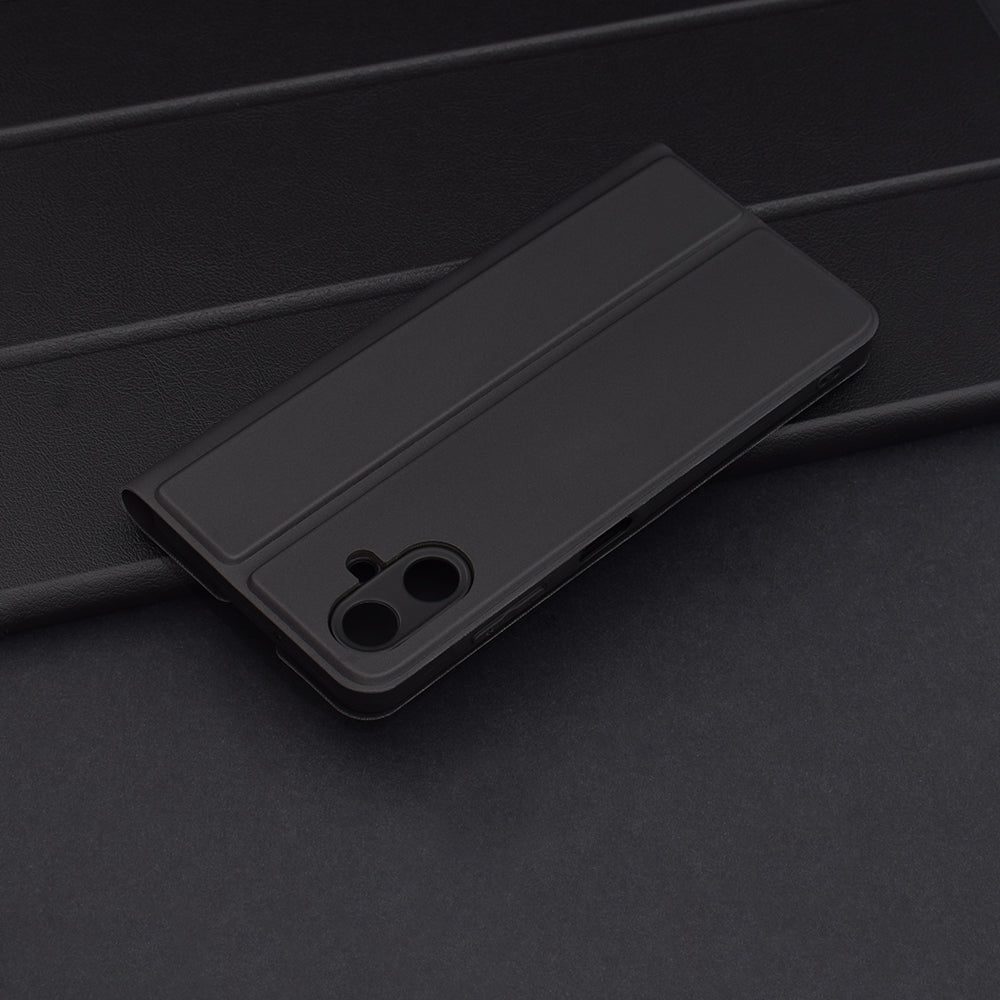 Hülle für Samsung Galaxy A06 A065, Techsuit, Magskin Book, Schwarz