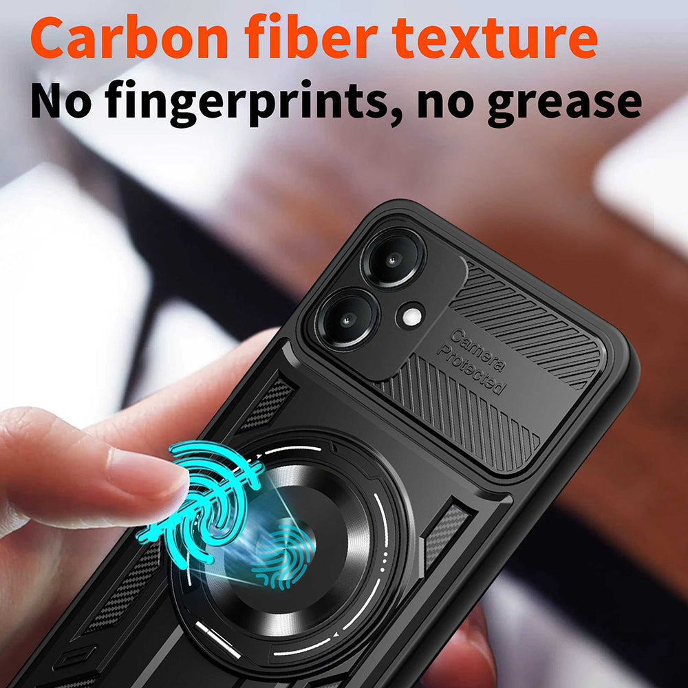 Hülle für Samsung Galaxy A06 A065, Techsuit, RuggedCam, Grau