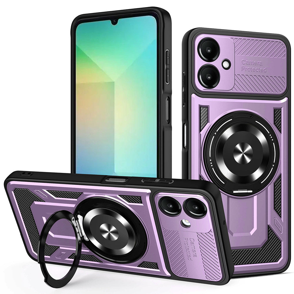 Hülle für Samsung Galaxy A06 A065, Techsuit, RuggedCam, Lila