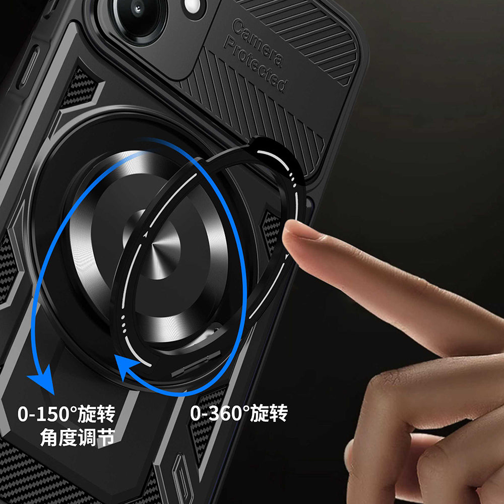 Hülle für Samsung Galaxy A06 A065, Techsuit, RuggedCam, Schwarz