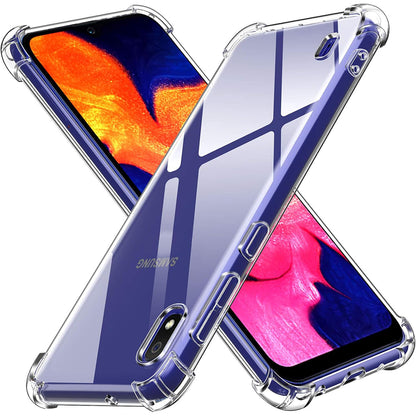 Hülle für Samsung Galaxy A10 A105, Techsuit, stoßfest klar, transparent