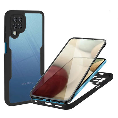 Hülle für Samsung Galaxy A12 A125, Techsuit, ColorVerse 360, Schwarz