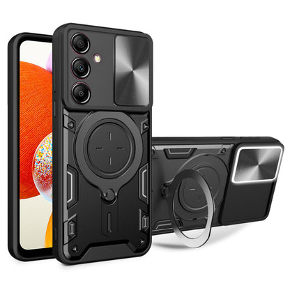 Hülle für Samsung Galaxy A14 A145 / A14 5G A146, Techsuit, CamGuard Pro, Schwarz