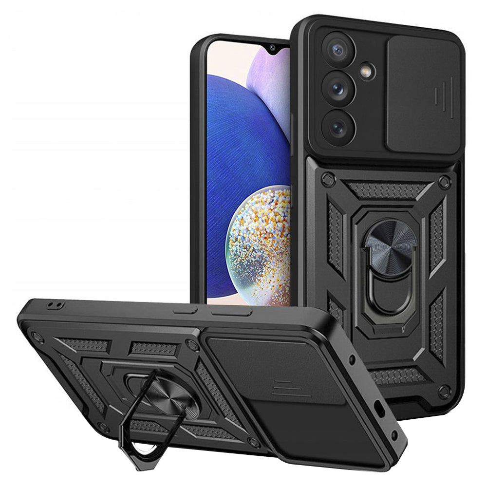 Hülle für Samsung Galaxy A14 A145 / A14 5G A146, Techsuit, CamShield, Schwarz