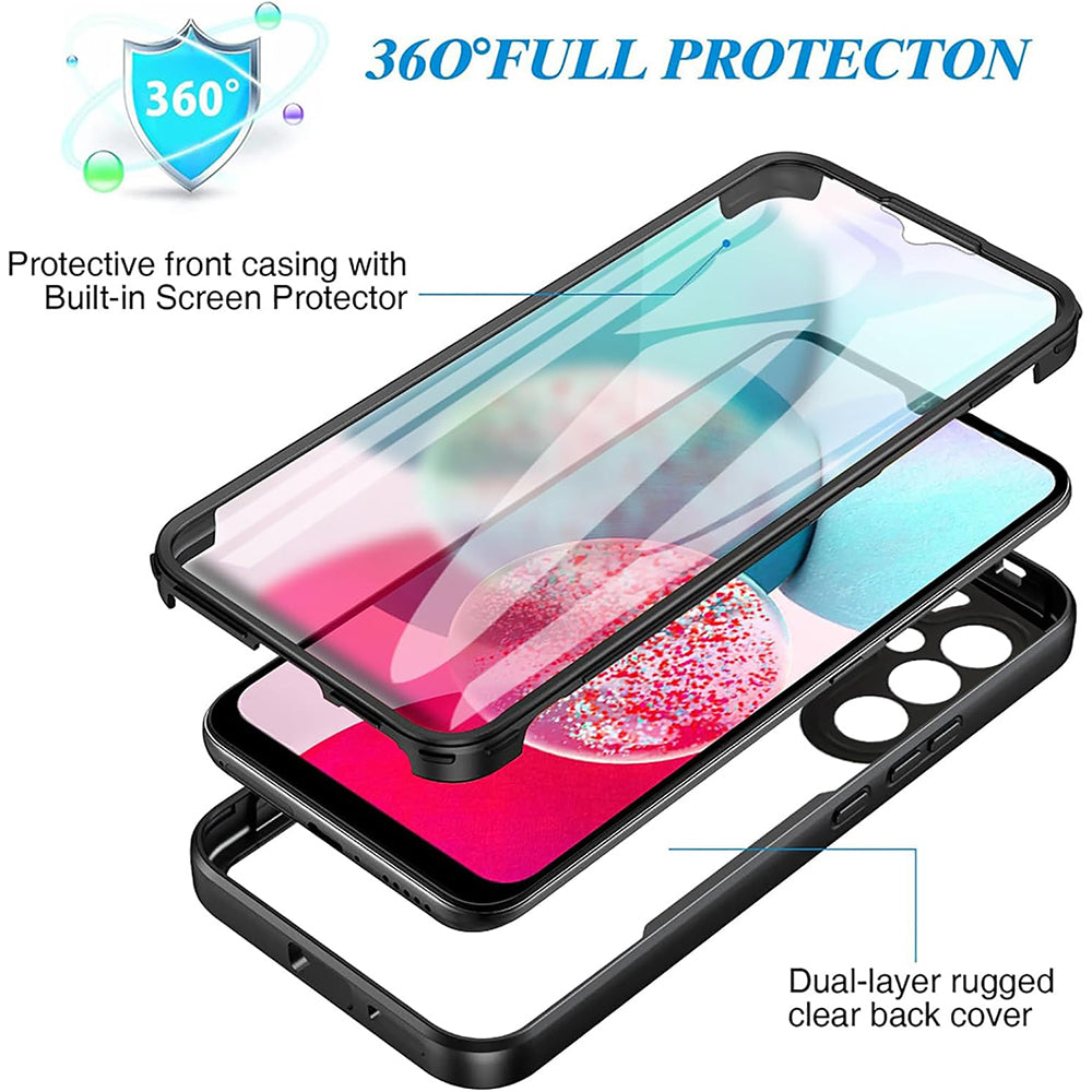 Hülle für Samsung Galaxy A14 A145 / A14 5G A146, Techsuit, ColorVerse 360, Lila