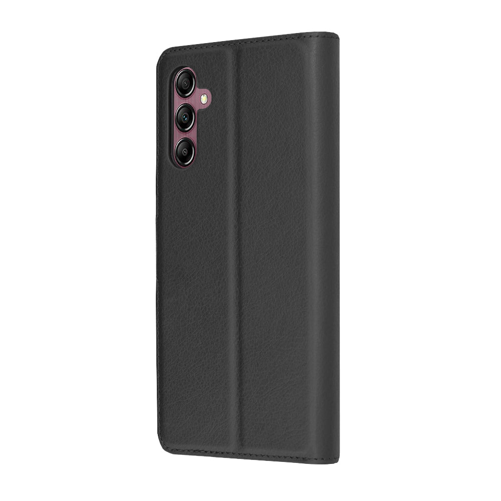 Case for Samsung Galaxy A14 A145 / A14 5G A146, Techsuit, Leather Folio, Black