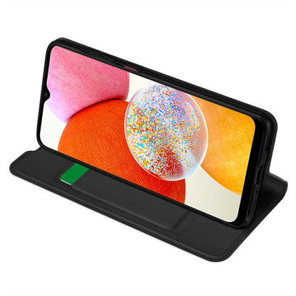 Hülle für Samsung Galaxy A14 A145 / A14 5G A146, Techsuit, Magskin Book, Schwarz