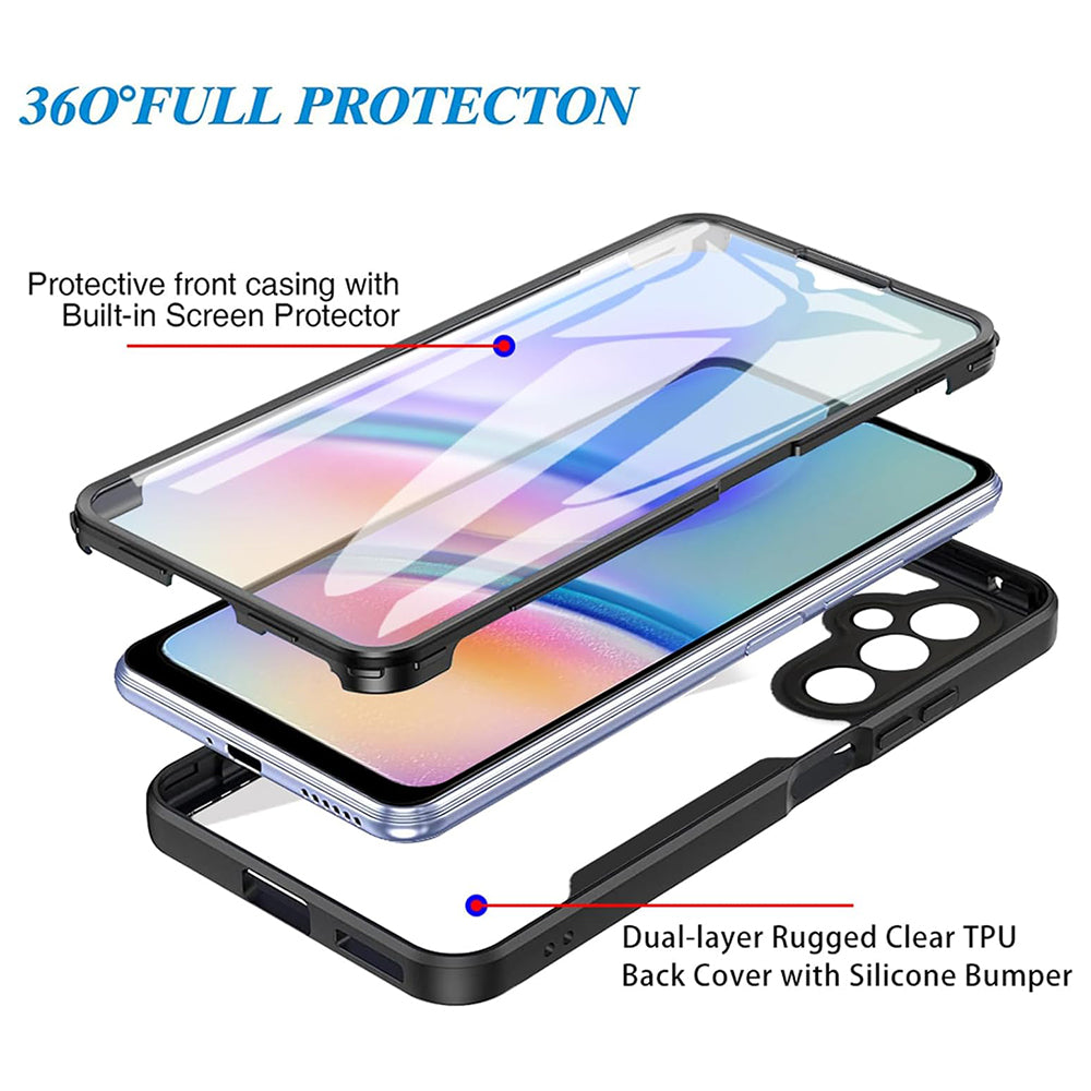 Hülle für Samsung Galaxy A15 5G A156 / A15 A155, Techsuit, ColorVerse 360, Schwarz