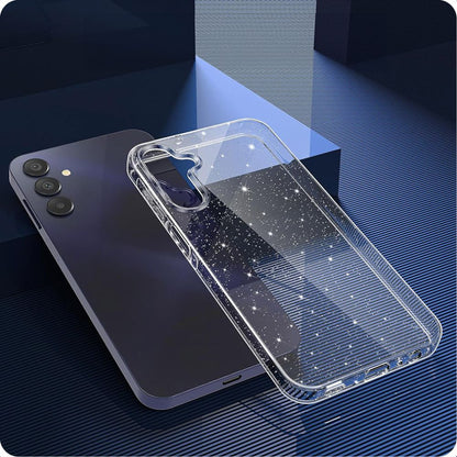 Hülle für Samsung Galaxy A15 5G A156 / A15 A155, Techsuit, SparkleSkin, Transparent