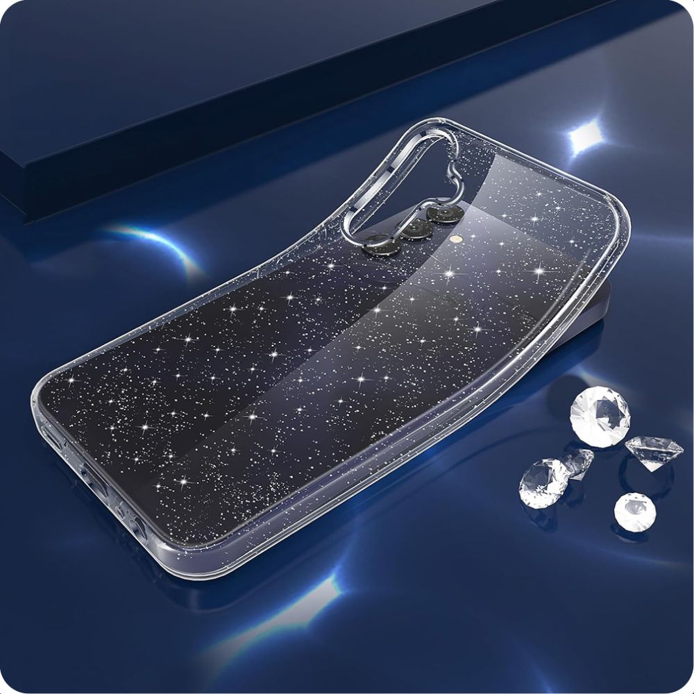 Hülle für Samsung Galaxy A15 5G A156 / A15 A155, Techsuit, SparkleSkin, Transparent