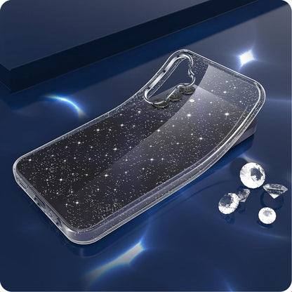 Hülle für Samsung Galaxy A15 5G A156 / A15 A155, Techsuit, SparkleSkin, Transparent