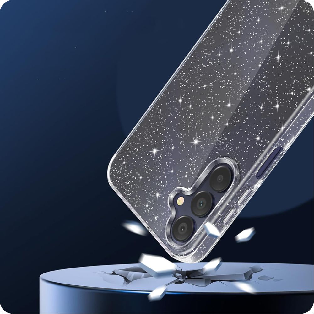 Hülle für Samsung Galaxy A15 5G A156 / A15 A155, Techsuit, SparkleSkin, Transparent