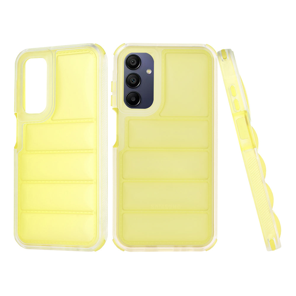 Hülle für Samsung Galaxy A15 5G A156 / A15 A155, Techsuit, Wave Shield, Gelb