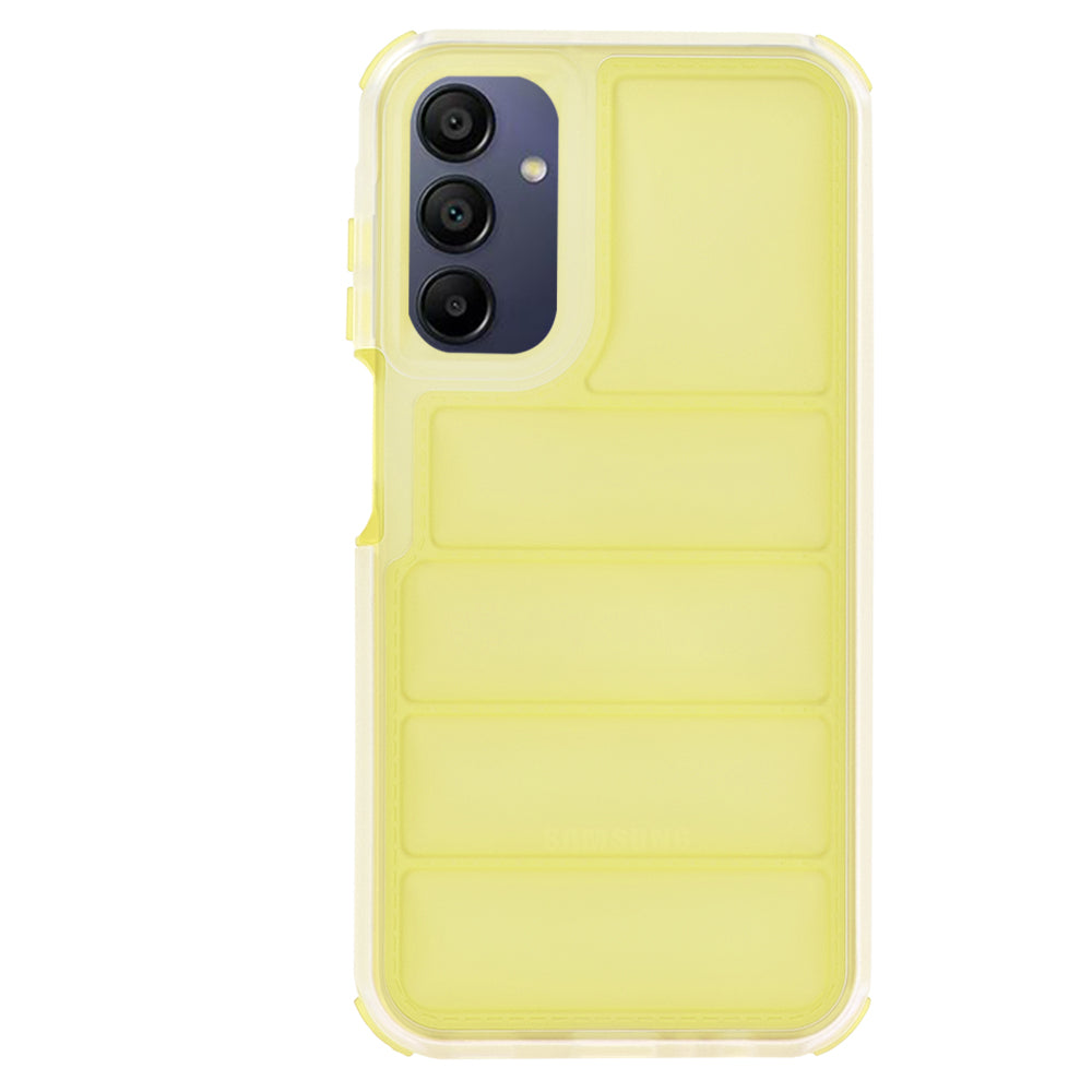 Hülle für Samsung Galaxy A15 5G A156 / A15 A155, Techsuit, Wave Shield, Gelb
