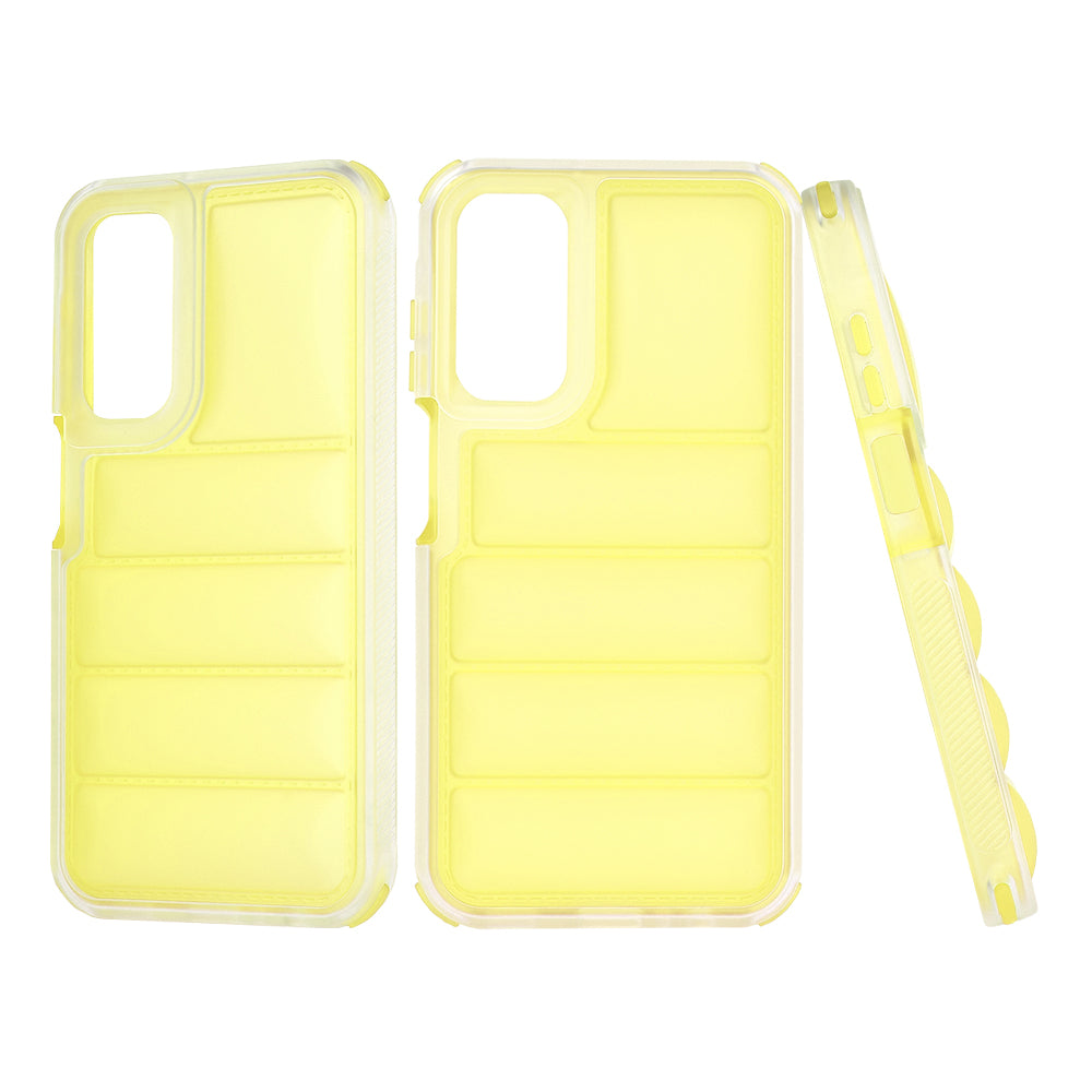 Hülle für Samsung Galaxy A15 5G A156 / A15 A155, Techsuit, Wave Shield, Gelb